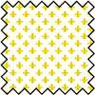 Dollhouse Miniature Silk Fabric: Fleur De Lis